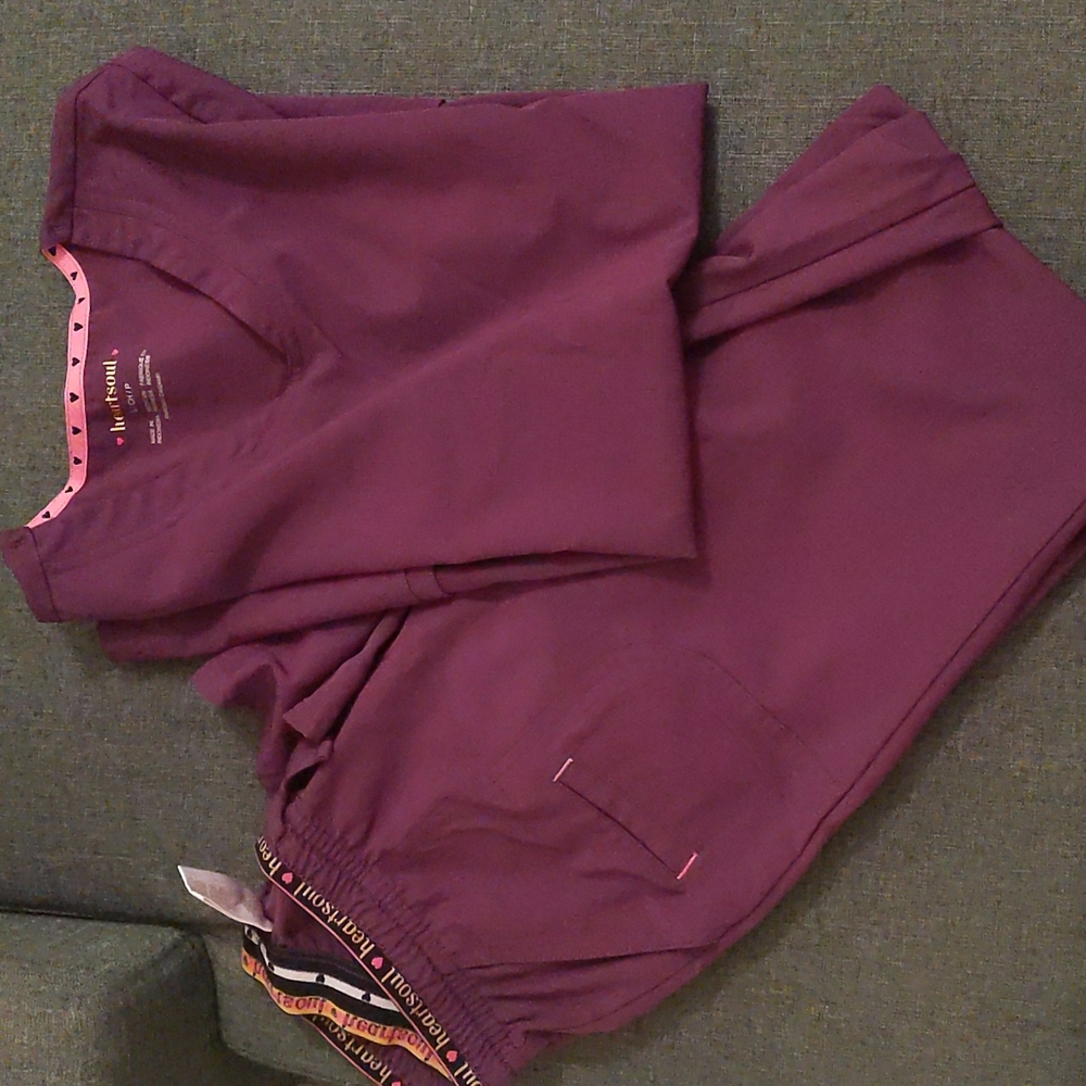 Heartsoul purple scrubs